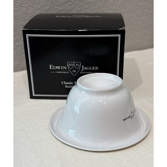 Edwin Jagger Ivory Porcelain Shaving Bowl NEW - Picture 3 of 3